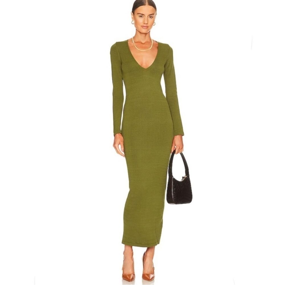 NWOT REVOLVE X L'Academie Deena Maxi Dress in Green